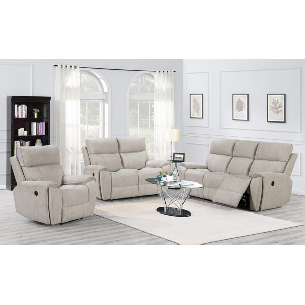 Otto 2 Seater Electric Recliner Beige